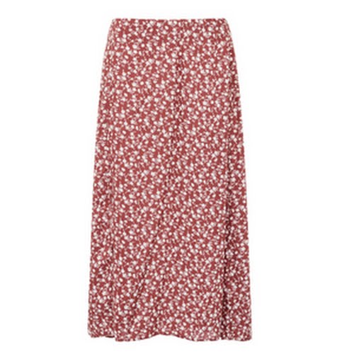Penneys Red Floral Print Split Front Midi Skirt, €14
