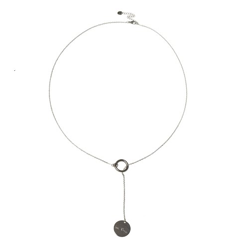 Infinity ring and disc necklace, from €60