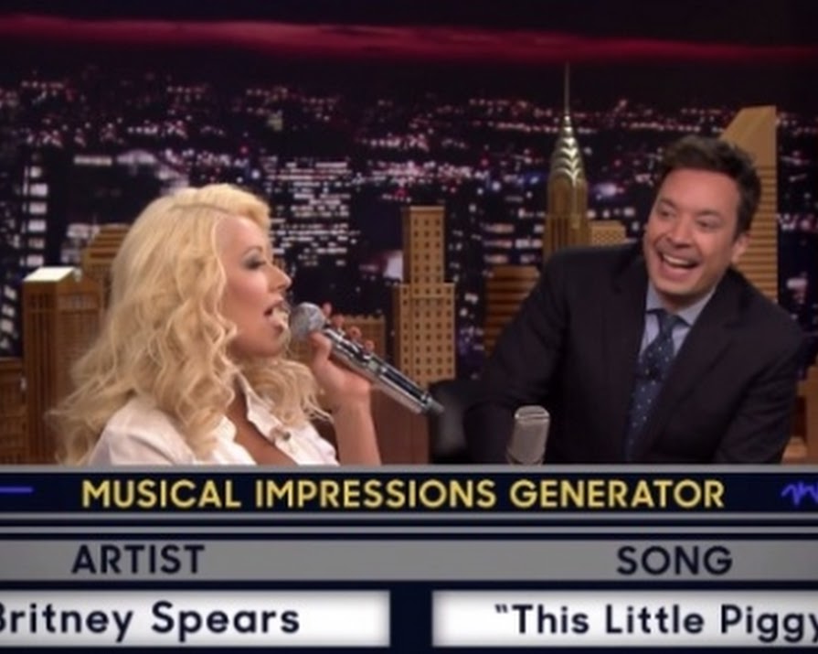 Christina Aguilera Impersonates Britney