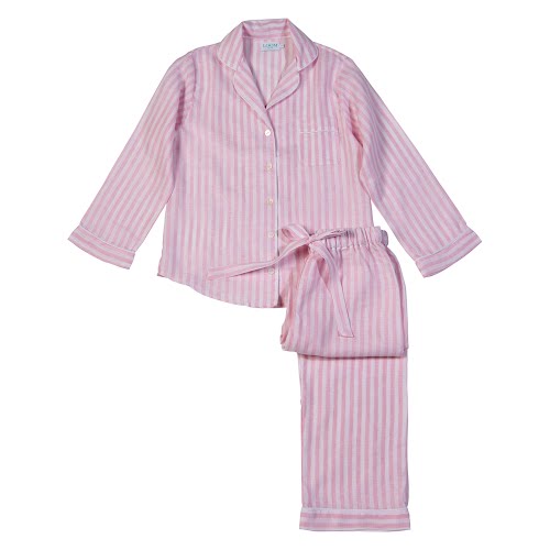 LOOM Pink Stripe Linen Pyjama Set, €175