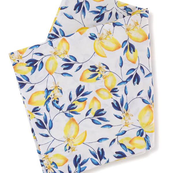 Lemon Print Tablecloth, €130, The Designed Table