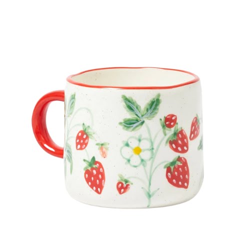 Strawberry Garden Ceramic Mug, €15