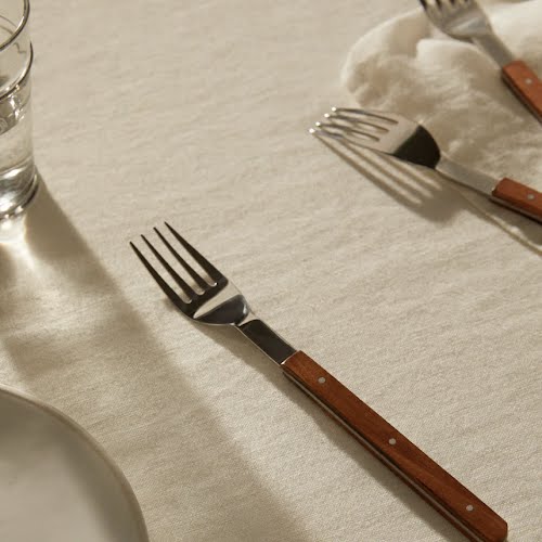 Pack of 4 wooden handle forks, €22.99, Mango