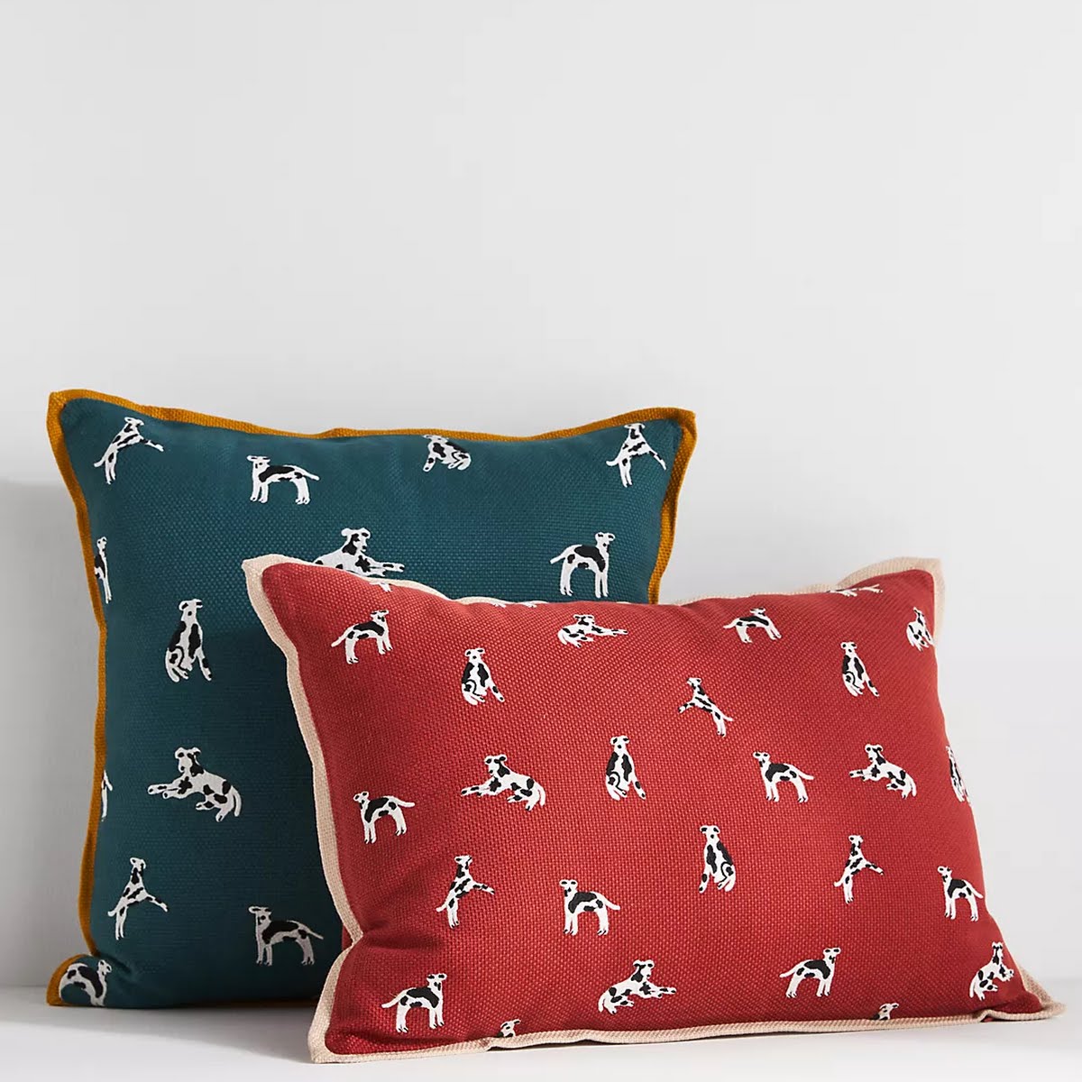 Anthropologie, Monroe Dog Embroidered Cotton Cushion, €80