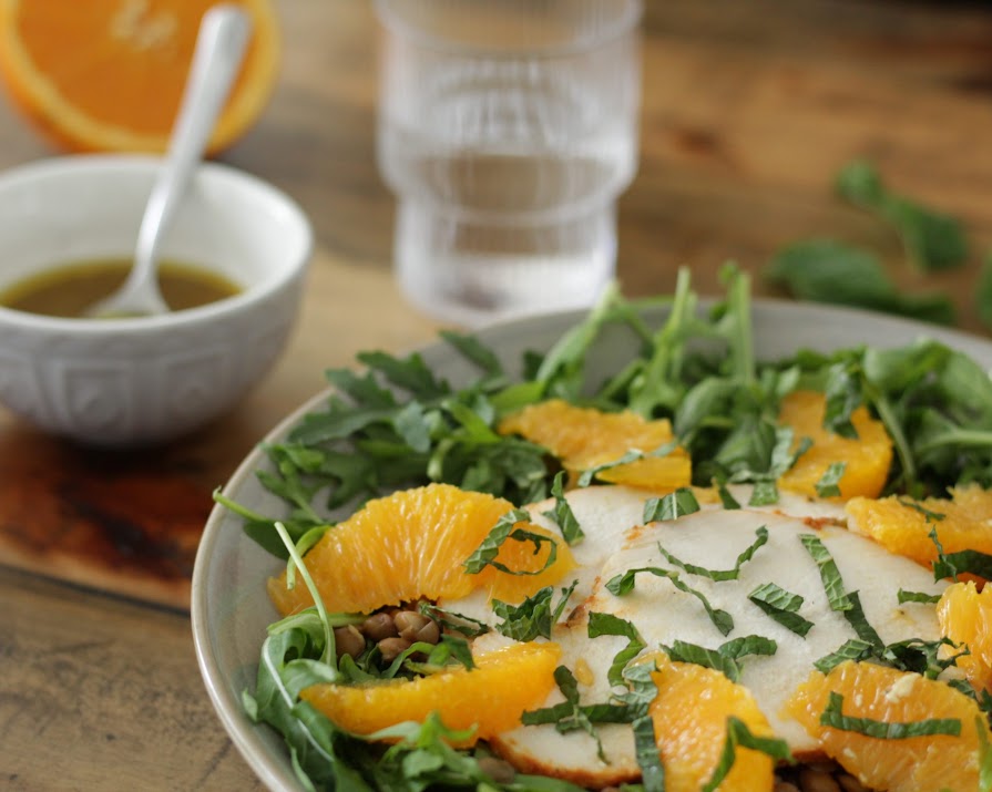 How to make: gluten-free cajun chicken, lentil & orange salad
