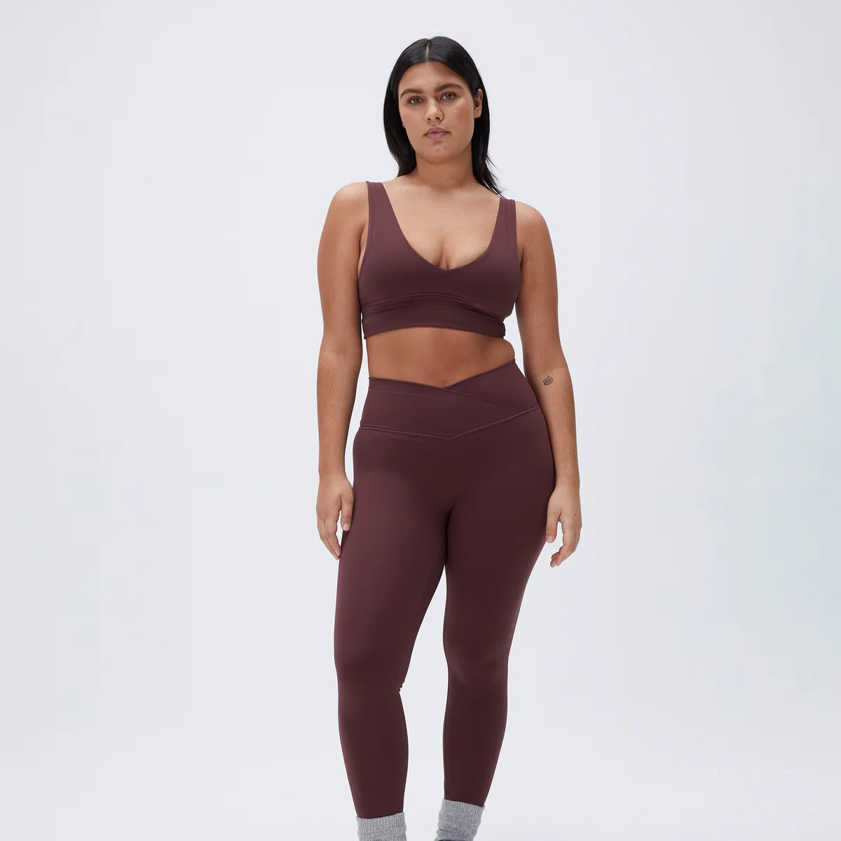 Ultimate Wrap Over Leggings - Burgundy, €62.95, Adanola