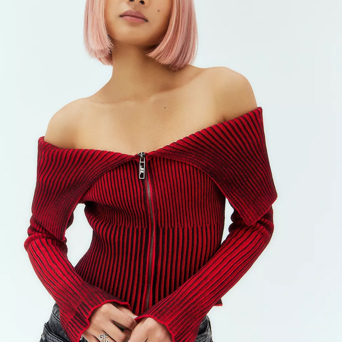 Urban Outfitters Red Tribeca Knit Top, €75