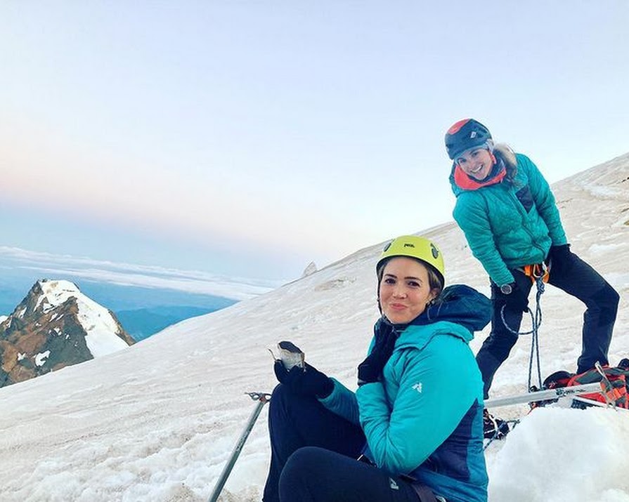 Mandy Moore climbed an active volcano at dawn… while pumping