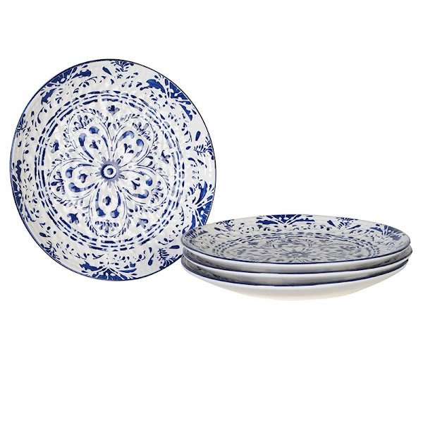 Large patterned plates set of 4, €82, Hedgeroe Home