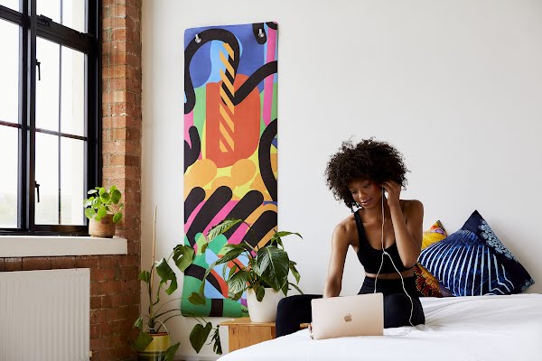 These sustainable yoga mats are so beautiful they double as wall art