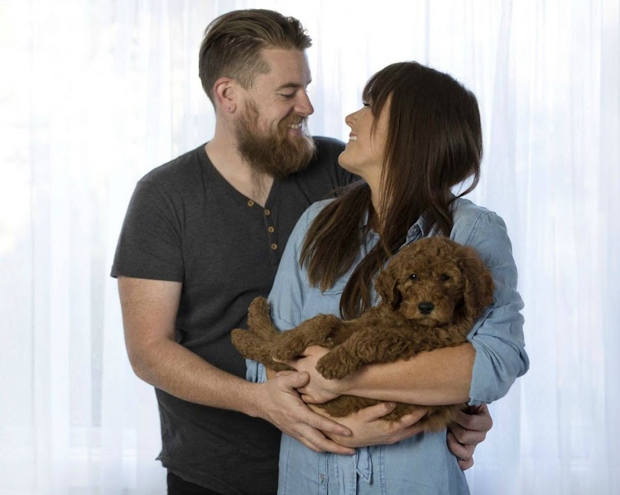 Couple Re-Create ‘Baby’ Photos Using An Adorable Puppy