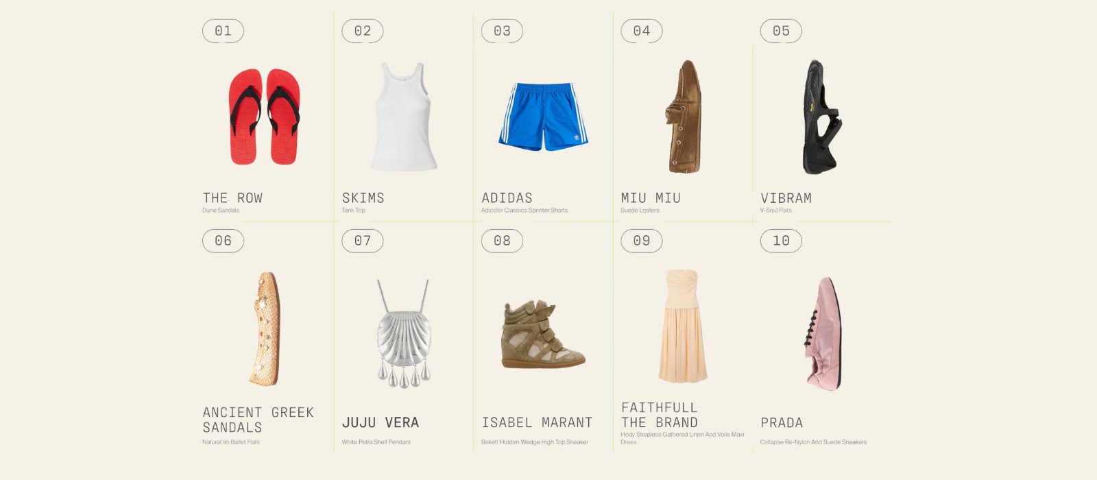 These are the 10 most wanted fashion items of the summer