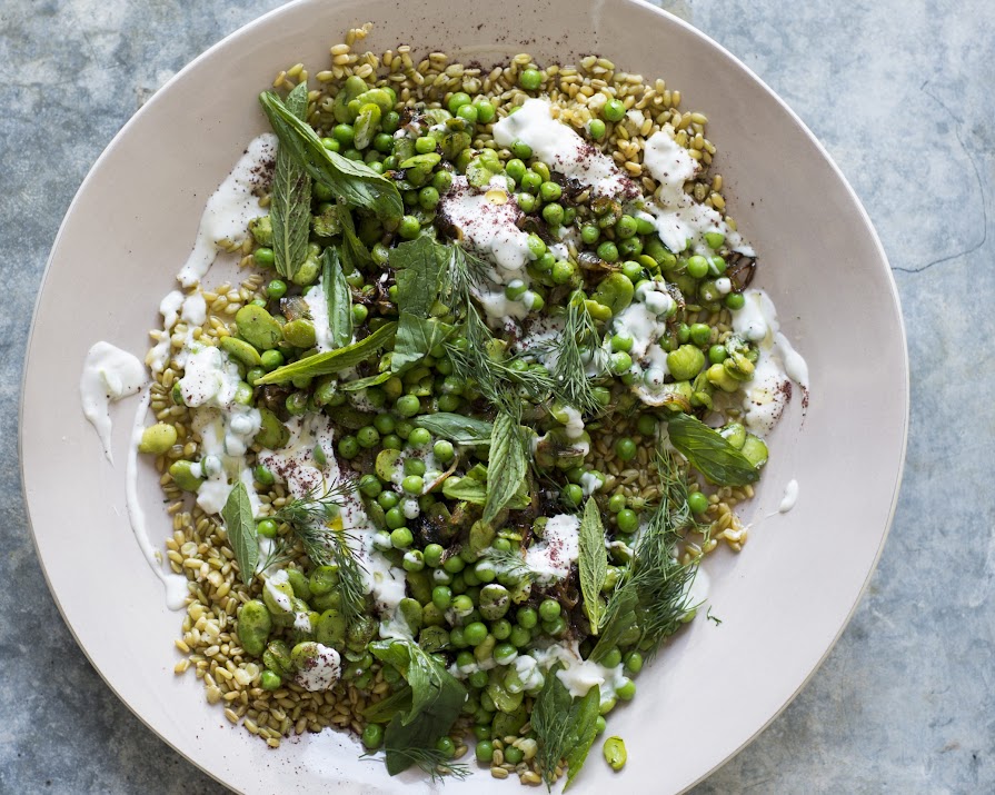 A fresh summer salad starring freekeh, a delicious and highly nutritious grain