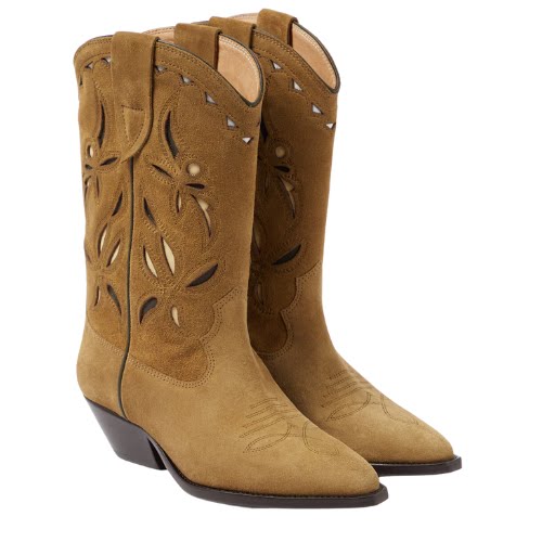 Isabel Marant Duerto Suede Cowboy Boots, €890, My Theresa