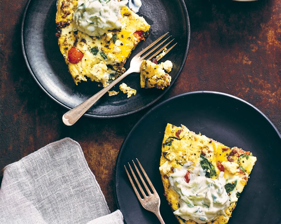 Looking for brunch inspo? Try this keto-friendly Greek frittata