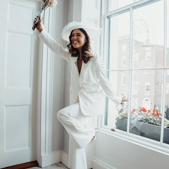 Suited and booted: 26 white suits inspired by Bonnie Ryan’s gorgeous wedding ‘fit
