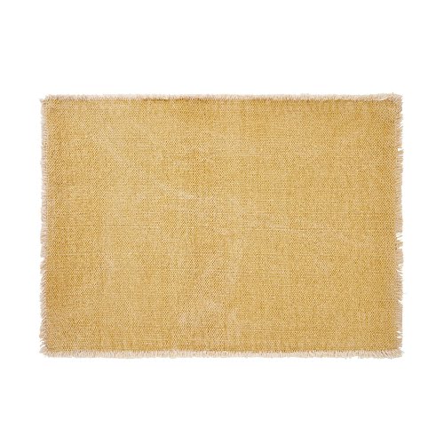 Raw canvas placemat with fringes, €4.99, Butlers