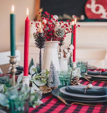 Christmas tablescape