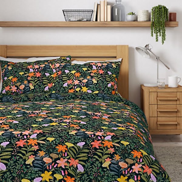 Floral bedding set, from €40, M&S
