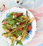 Supper Club: Fearne Cotton’s fried asparagus and courgette chip salad