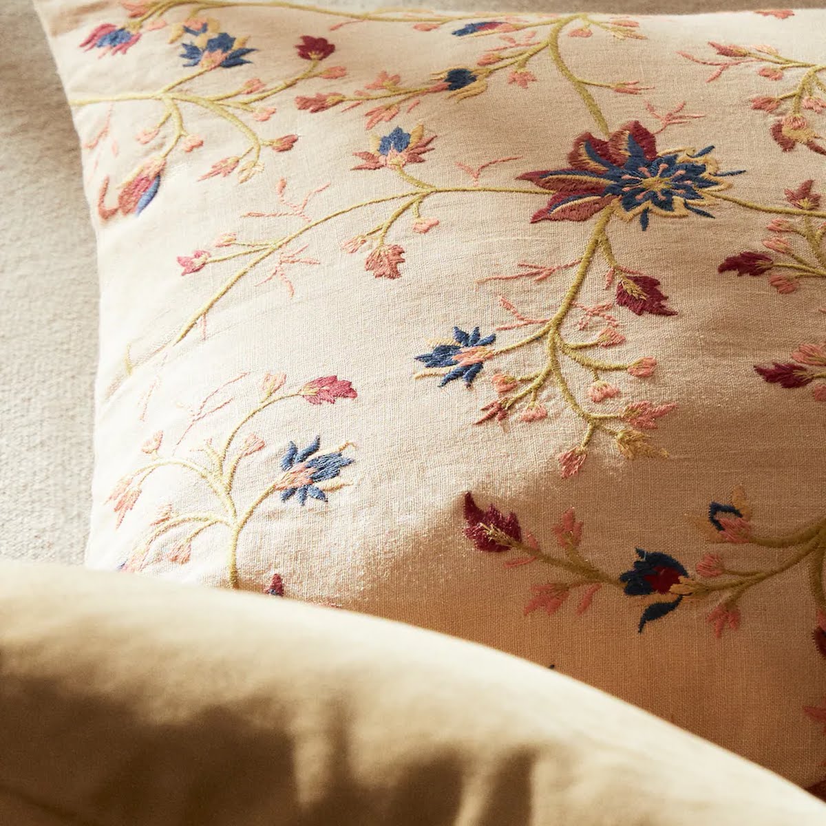 Zara Home, Cushion Cover Floral Embroidery, €39.99