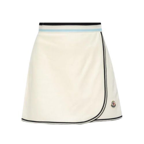 Moncler A-Line Logo Patch Tennis Skirt, €404.61, Cettire