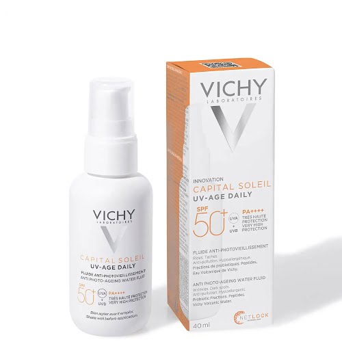 VICHY Capital Soleil UV Age Daily SPF 50+ Invisible Sun Cream with Niacinamide , €26.45