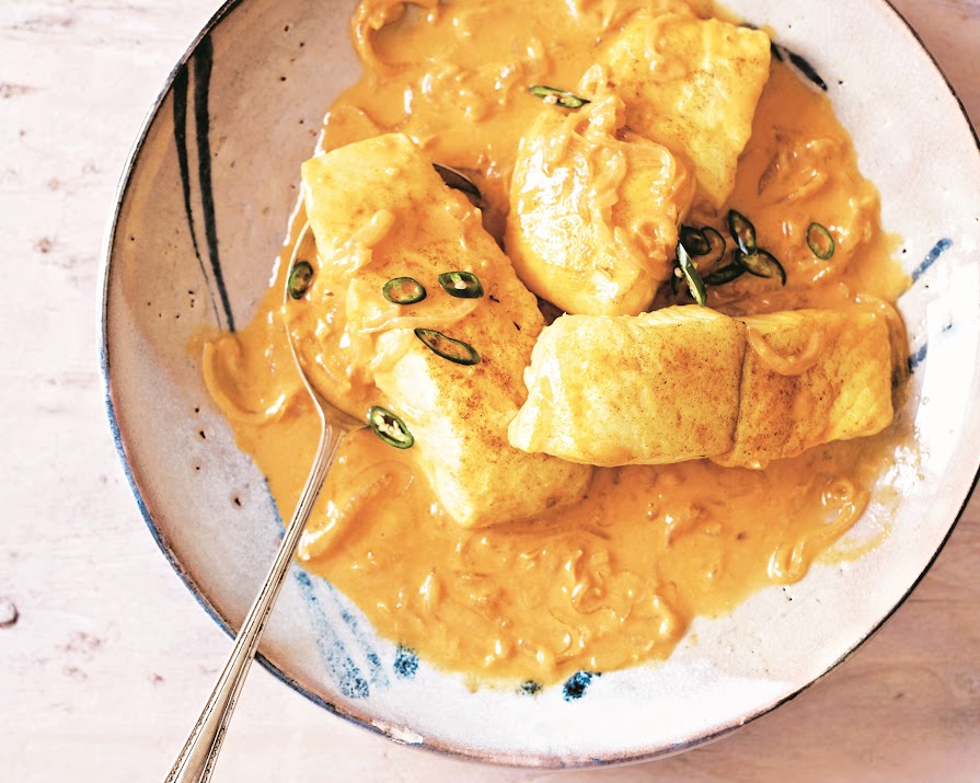 This coconut milk fish curry is our new favourite midweek dish