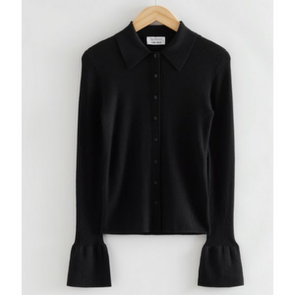 Fitted Ribbed Wool Shirt, €89 , &Other Stories