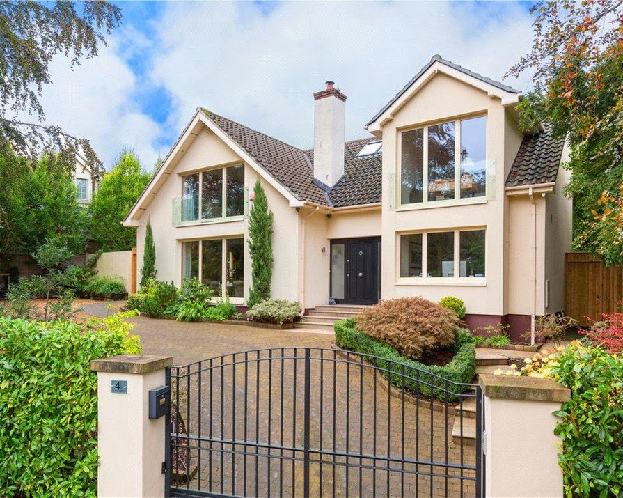 This bright yet private four-bed house in Clonskeagh is on the market for €1,395,000