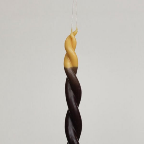 Wax Atelier twisted candle, €21, Scout