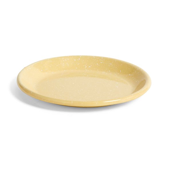 Yellow Enamel plate, €18, Smallable