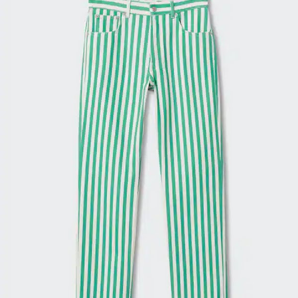 Straight Striped Jeans, €49.99, Mango