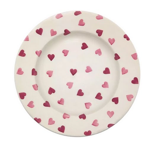 Emma Bridgewater Pink Hearts 10.5-Inch Plate, €27