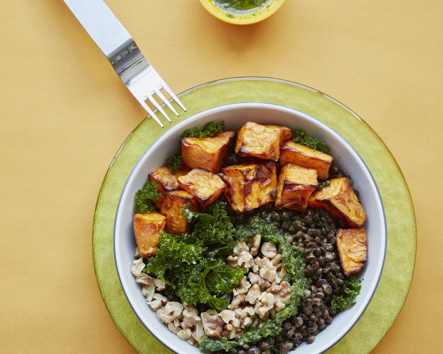 Midweek pick-me-up: lentil & sweet potato bowl
