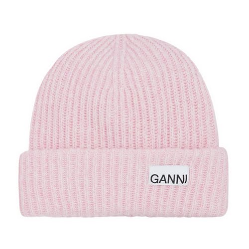 Ganni Logo Ribbed Beanie Hat, €95