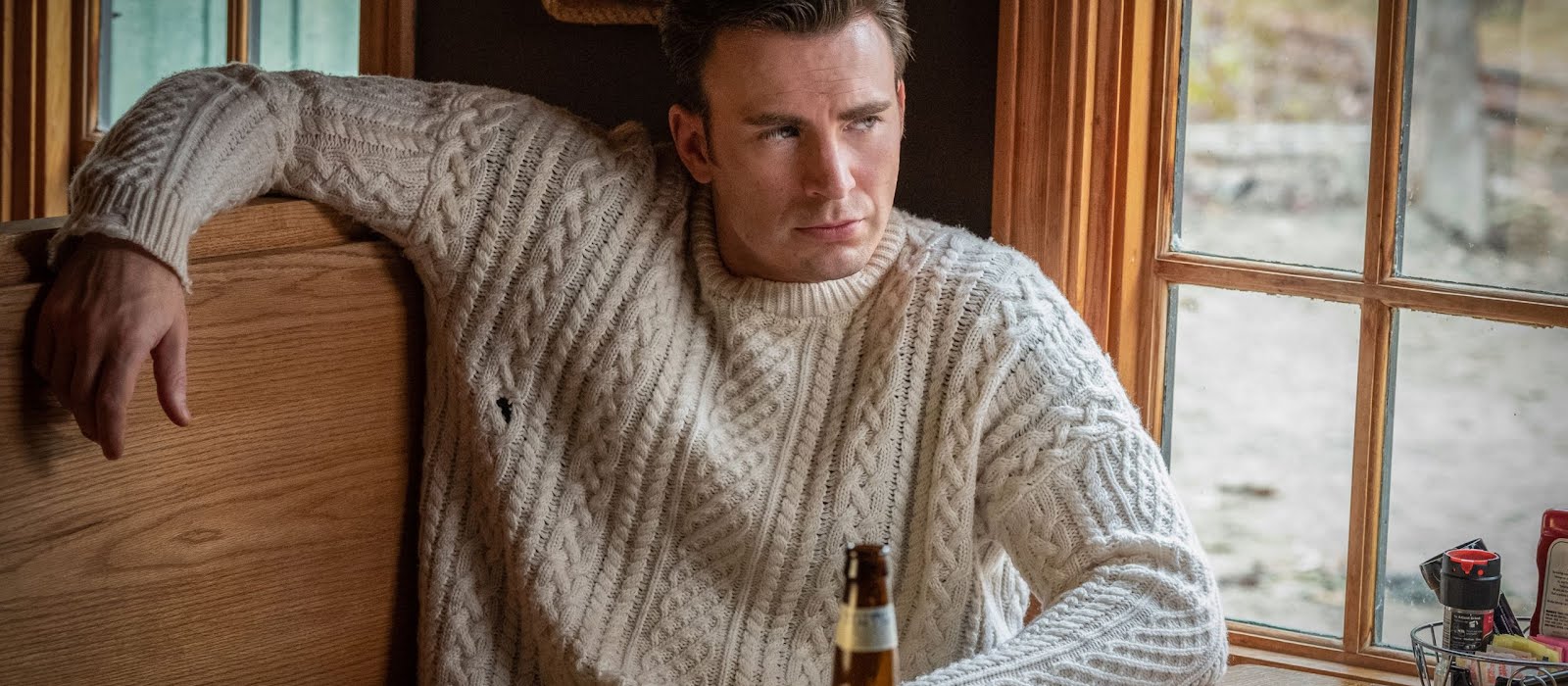 Make like Chris Evans and Taylor Swift and invest in an Aran jumper this season