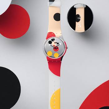 Swatch and Damien Hirst have collaborated to celebrate Mickey Mouse’s 90th birthday