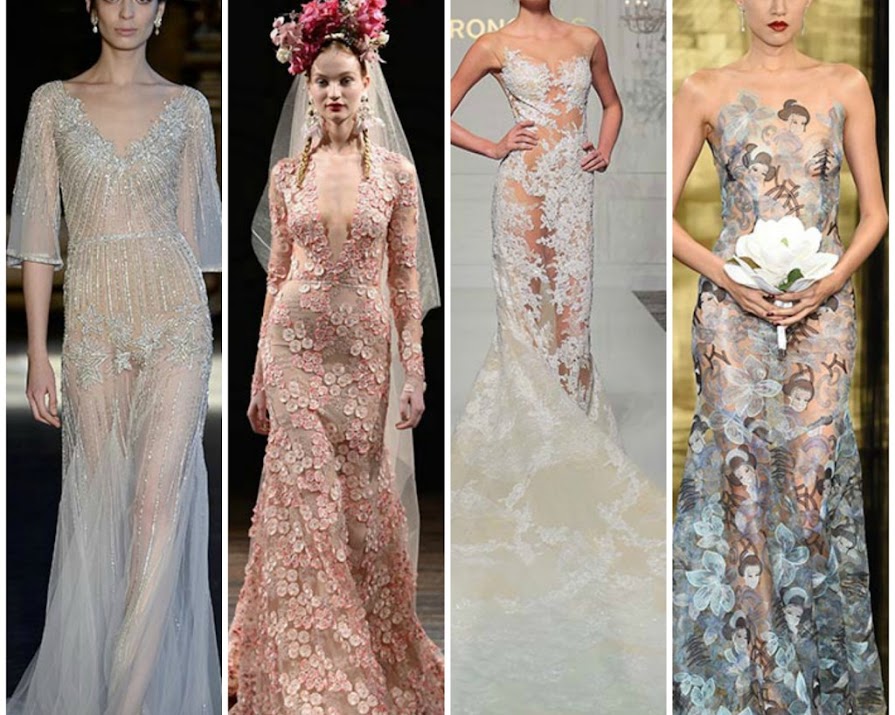 Gallery: Sheer Wedding Dresses Were All The Rage At Bridal Fashion Week 2015