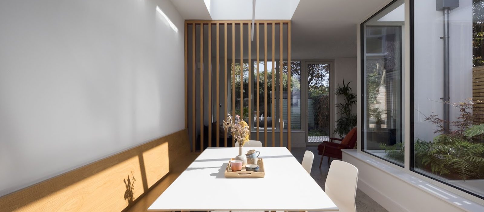 An extension to this Rathfarnham house has created different zones and a connection to the garden