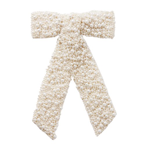 Bailey Faux Pearl-Embellished Tulle Bow Hair Clip, €465