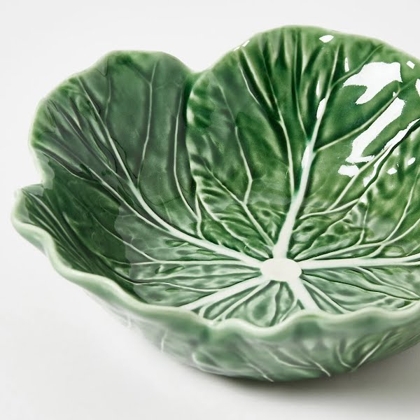Green cabbage ceramic serving bowl, €27, Oliver Bonas