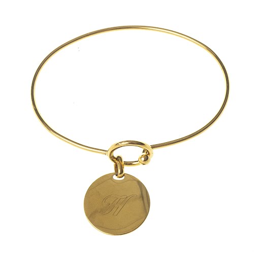 Signature disc engravable bangle, from €60