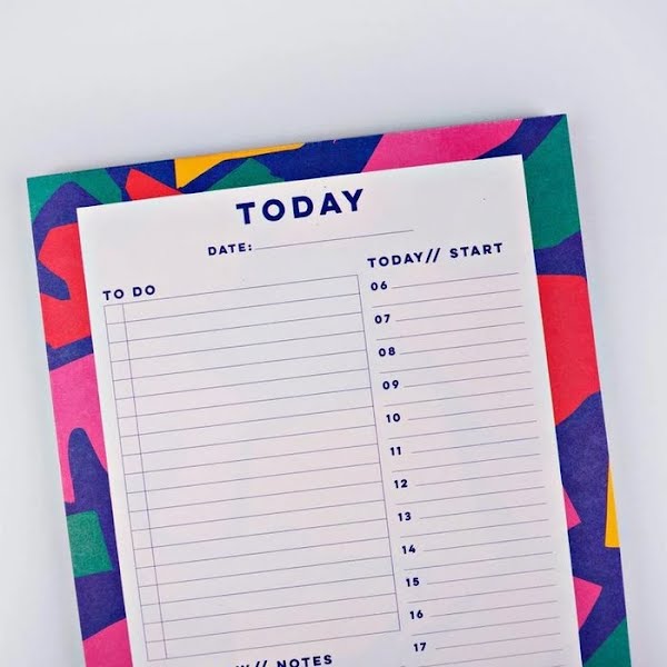 Daily planner pad, €10