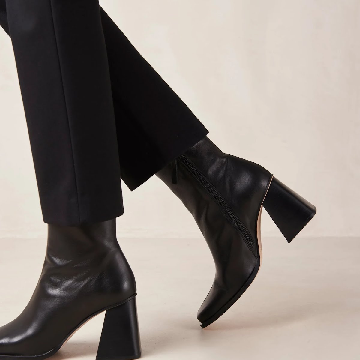 ALOHAS, South Black Patent Boots, €260