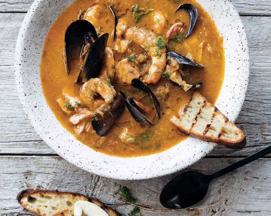 Got a thermo cooker? Try this simple smoky seafood soup