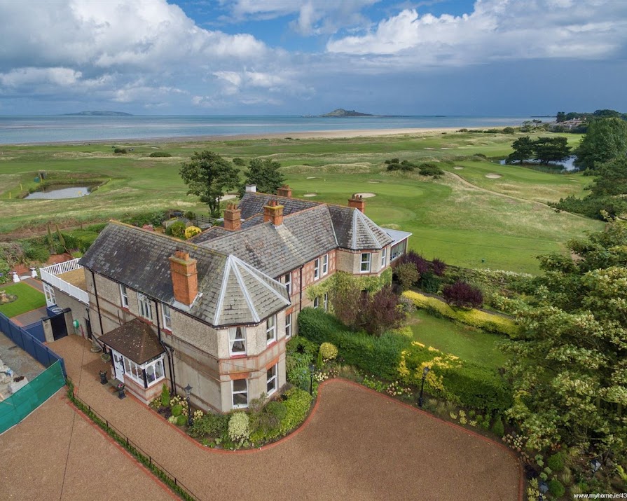 Overlooking the golf course and the sea, this house for sale in Sutton is on at €1.495 million