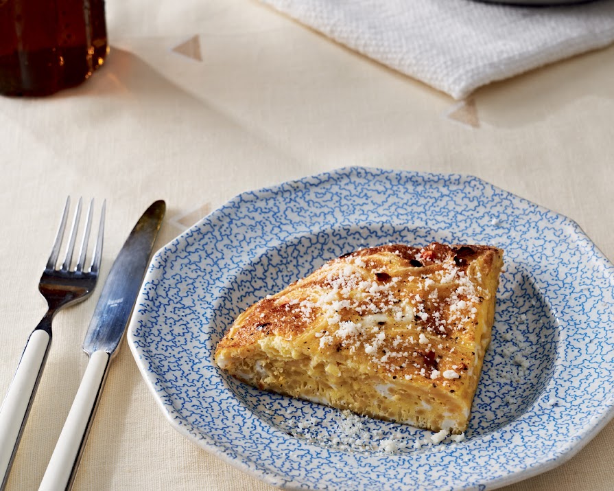 Supper Club: Leftover pasta frittata