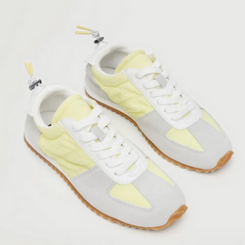 Mango Leather Mixed Trainers, €49.99