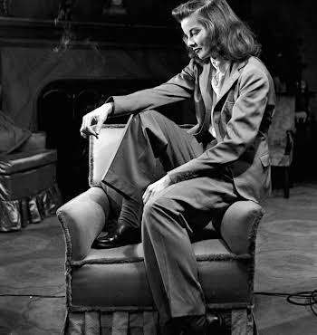 Katherine Hepburn: her decision to wear trousers continues to set her apart